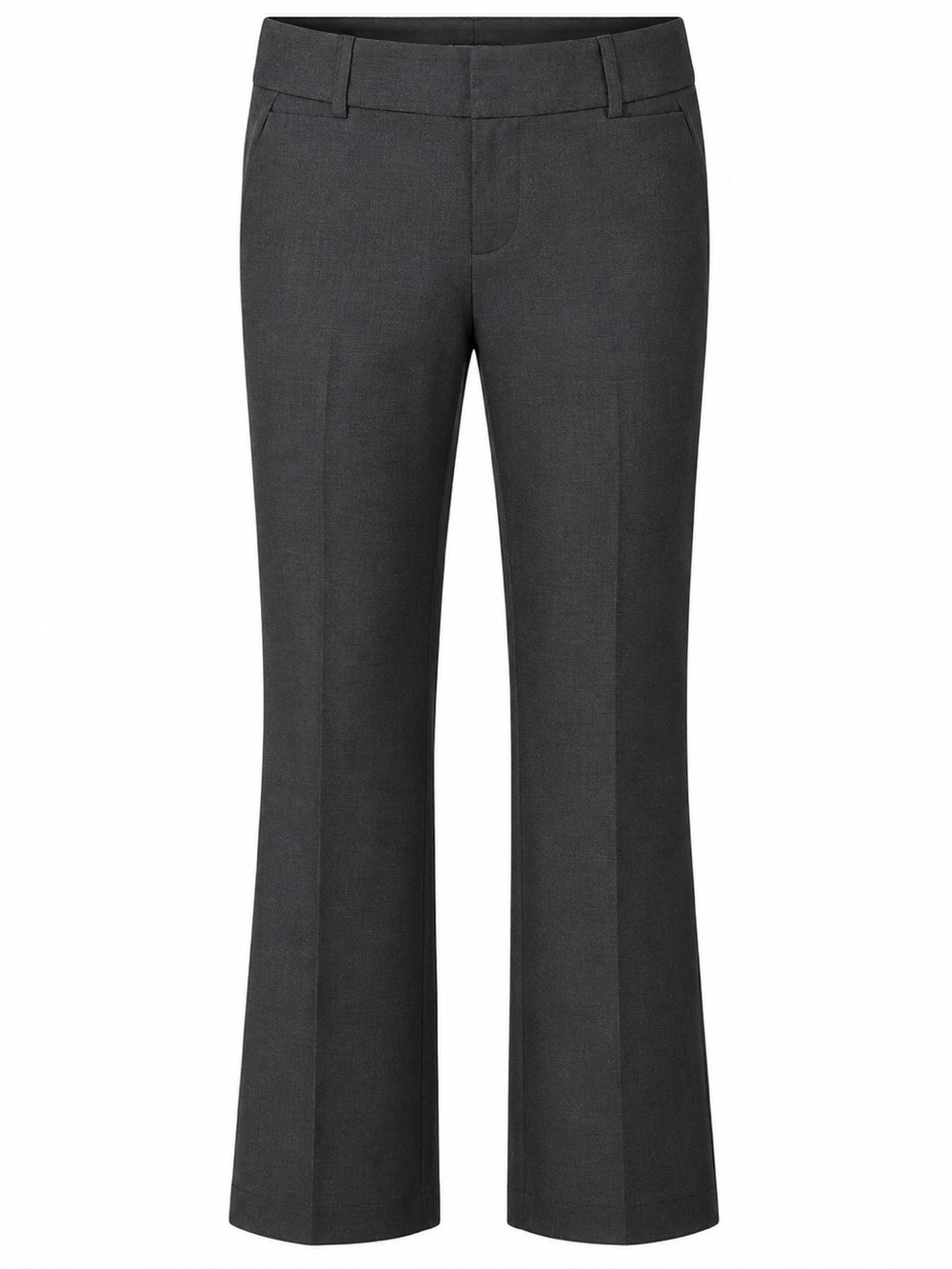 Mossimo Stretch Size 12 Short Gray Flare Leg Career Pants